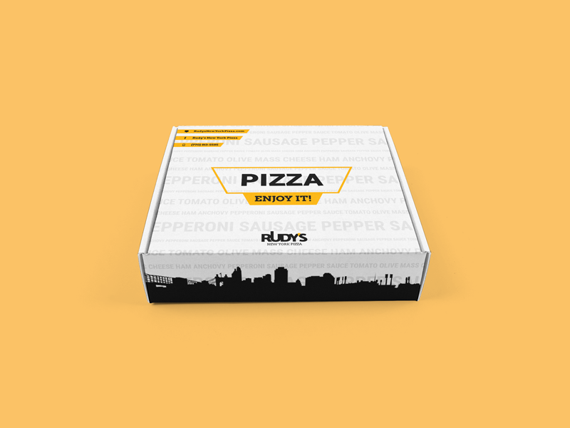 caja para pizza individual