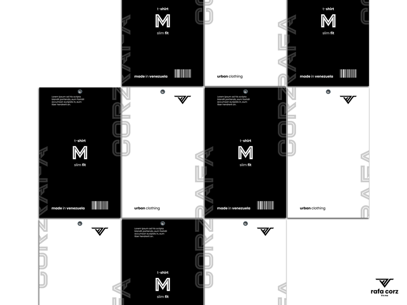 mosaico de etiquetas