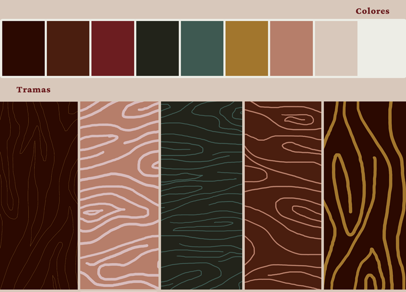 colores corporativos y patrones